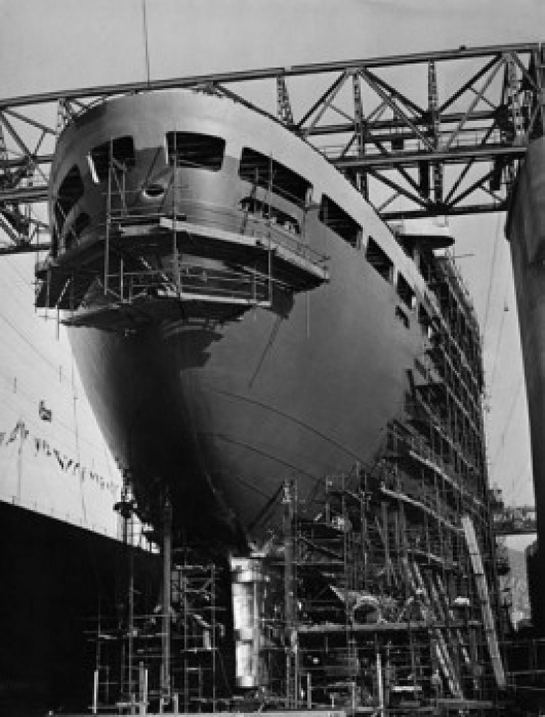 Low angle view of a passenger ship in a shipyard Genoa Italy Canvas Art - (24 x 36)
