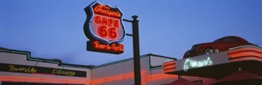 Low angle view of a road sign Route 66 Arizona USA Canvas Art - Panoramic Images (18 x 6)