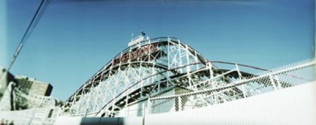 Low angle view of a rollercoaster Coney Island Cyclone Coney Island Brooklyn New York City New York State USA Canvas Art - Panoramic Images (15 x 6)