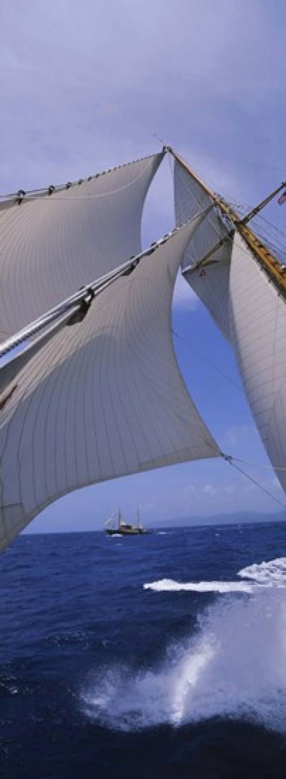 Low angle view of a sailboats mast Canvas Art - Panoramic Images (36 x 13)