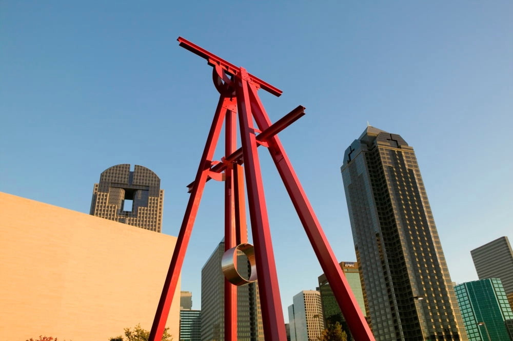Low angle view of a sculpture Dallas Texas USA Canvas Art - Panoramic Images (27 x 9)