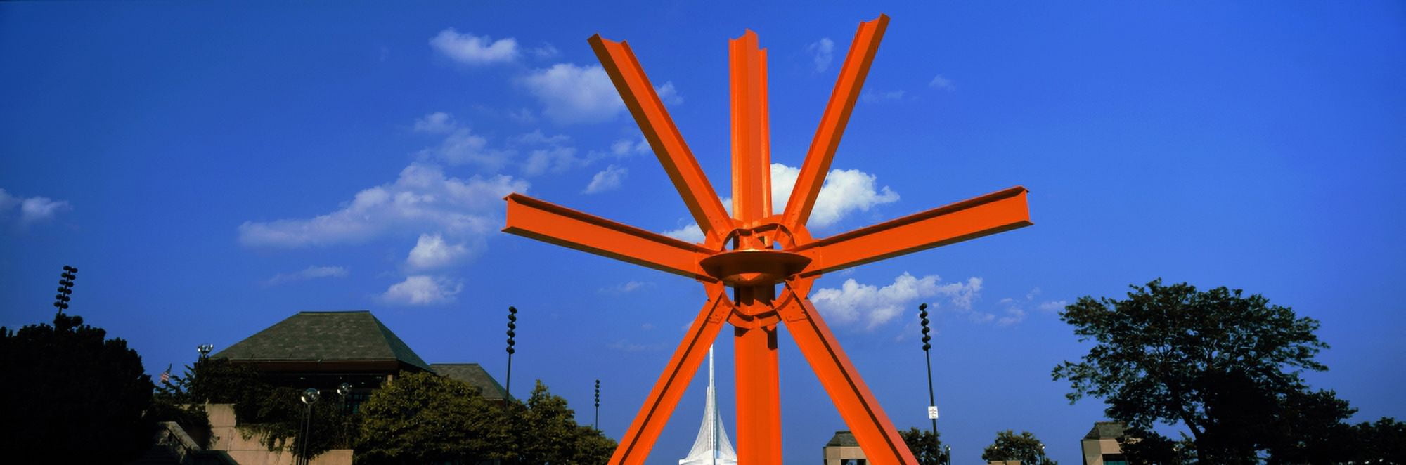 Low angle view of a sculpture in a park ODonnell Park Milwaukee Wisconsin USA Canvas Art - Panoramic Images (12 x 36)
