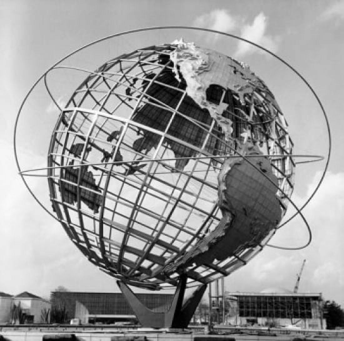 Low angle view of a sculpture of a globe Unisphere 1964 New York Worlds Fair Queens New York City New York USA Canvas Art - (24 x 36)