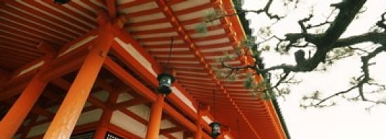 Low angle view of a shrine Heian Jingu Shrine Kyoto Kyoto Prefecture Kinki Region Honshu Japan Canvas Art - Panoramic Images (36 x 13)