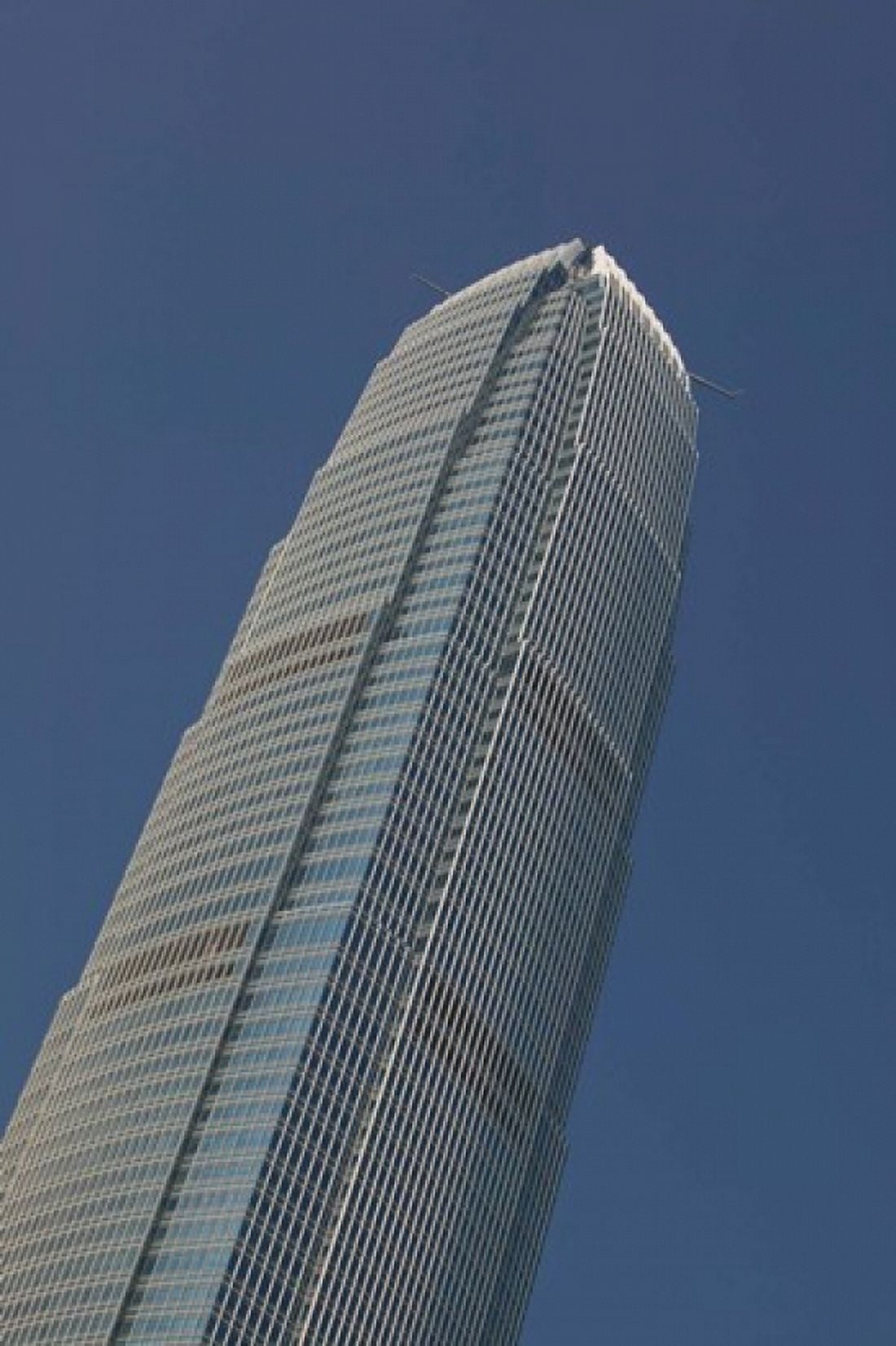 Low angle view of a skyscraper Two International Finance Centre Central District Hong Kong Island Hong Kong Canvas Art - Panoramic Images (24 x 36)