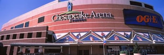 Low angle view of a stadium Chesapeake Energy Arena Oklahoma City Oklahoma USA Canvas Art - Panoramic Images (36 x 13)