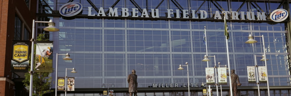 Low angle view of a stadium Lambeau Field Green Bay Wisconsin USA Canvas Art - Panoramic Images (27 x 9)