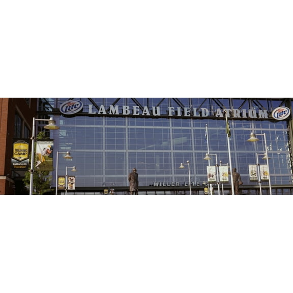 Low angle view of a stadium, Lambeau Field, Green Bay, Wisconsin, USA Poster Print (27 x 9)
