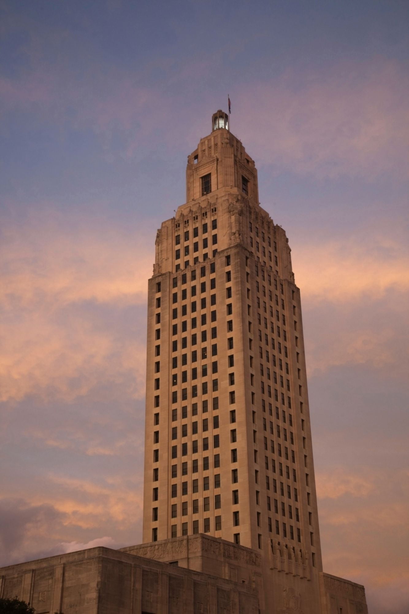 Low angle view of a state capitol building Louisiana State Capitol Baton Rouge Louisiana USA Canvas Art - Panoramic Images (27 x 9)