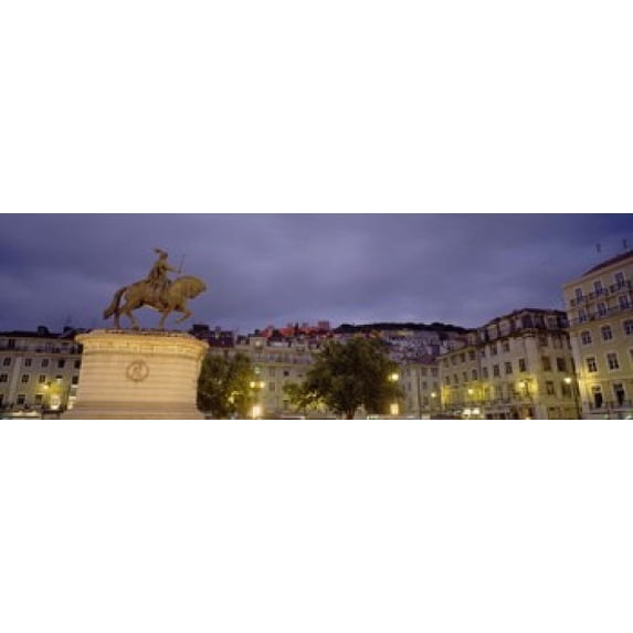 Low angle view of a statue, Castelo De Sao Jorge, Lisbon, Portugal Poster Print (18 x 6)