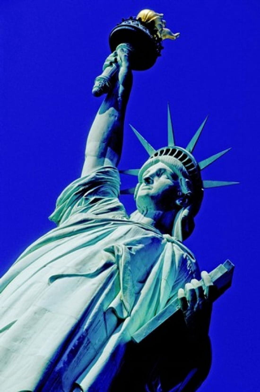 Low angle view of a statue Statue Of Liberty Manhattan New York City New York State USA Canvas Art - Panoramic Images (24 x 36)