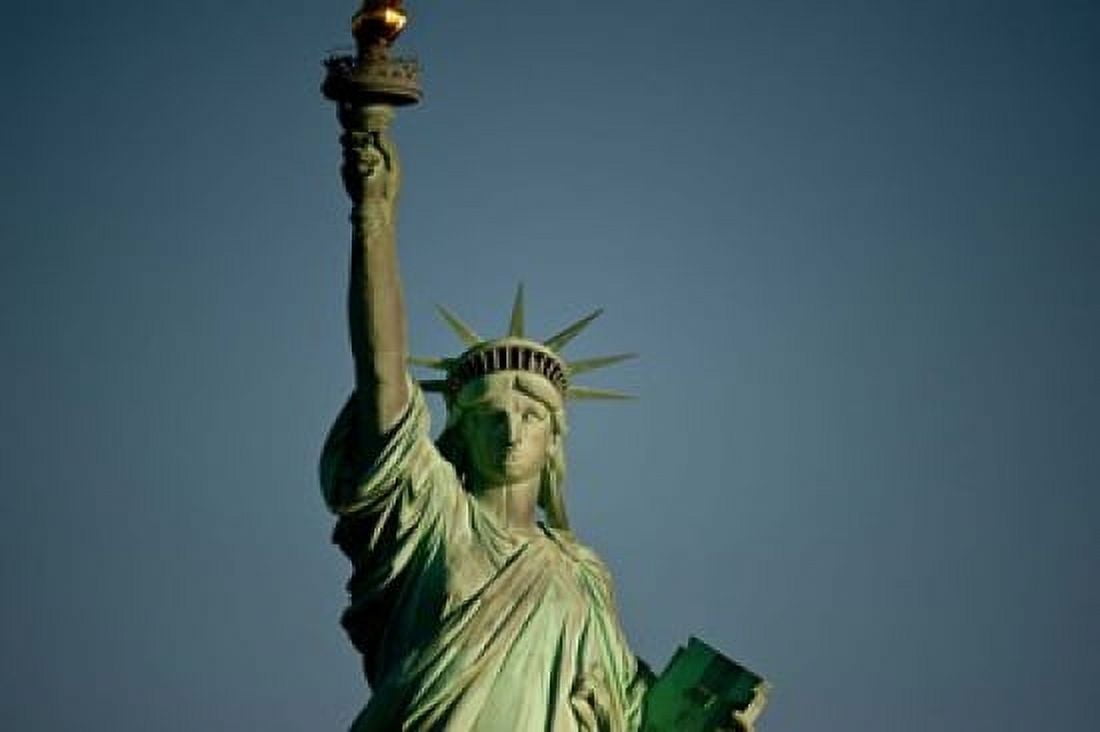 Low angle view of a statue Statue Of Liberty Manhattan New York City New York State USA Canvas Art - Panoramic Images (36 x 24)