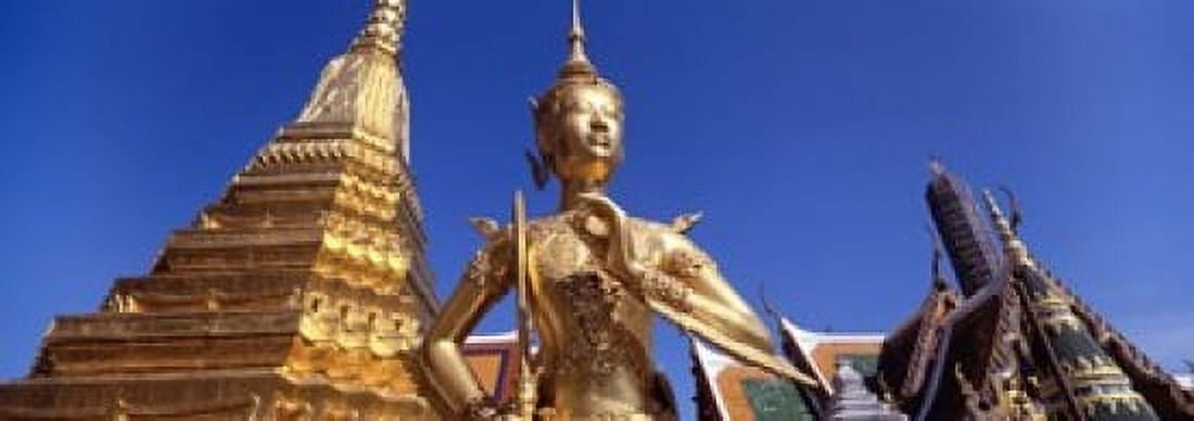 Low angle view of a statue Wat Phra Kaeo Grand Palace Bangkok Thailand Canvas Art - Panoramic Images (18 x 7)