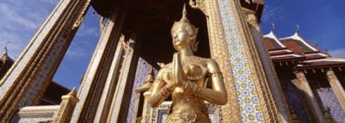 Low angle view of a statue Wat Phra Kaeo Grand Palace Bangkok Thailand Canvas Art - Panoramic Images (18 x 7)