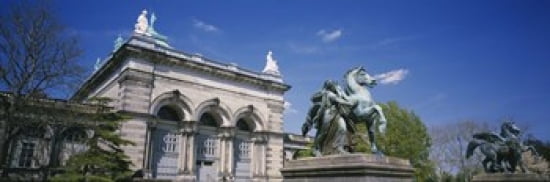 Low angle view of a statue in front of a building Memorial Hall Philadelphia Pennsylvania USA Canvas Art - Panoramic Images (36 x 12)