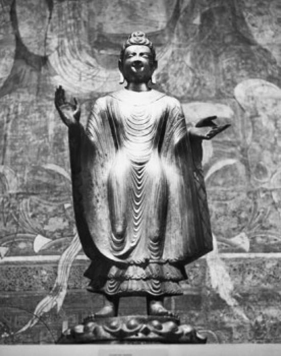 Low angle view of a statue of Buddha Canvas Art - (18 x 24)
