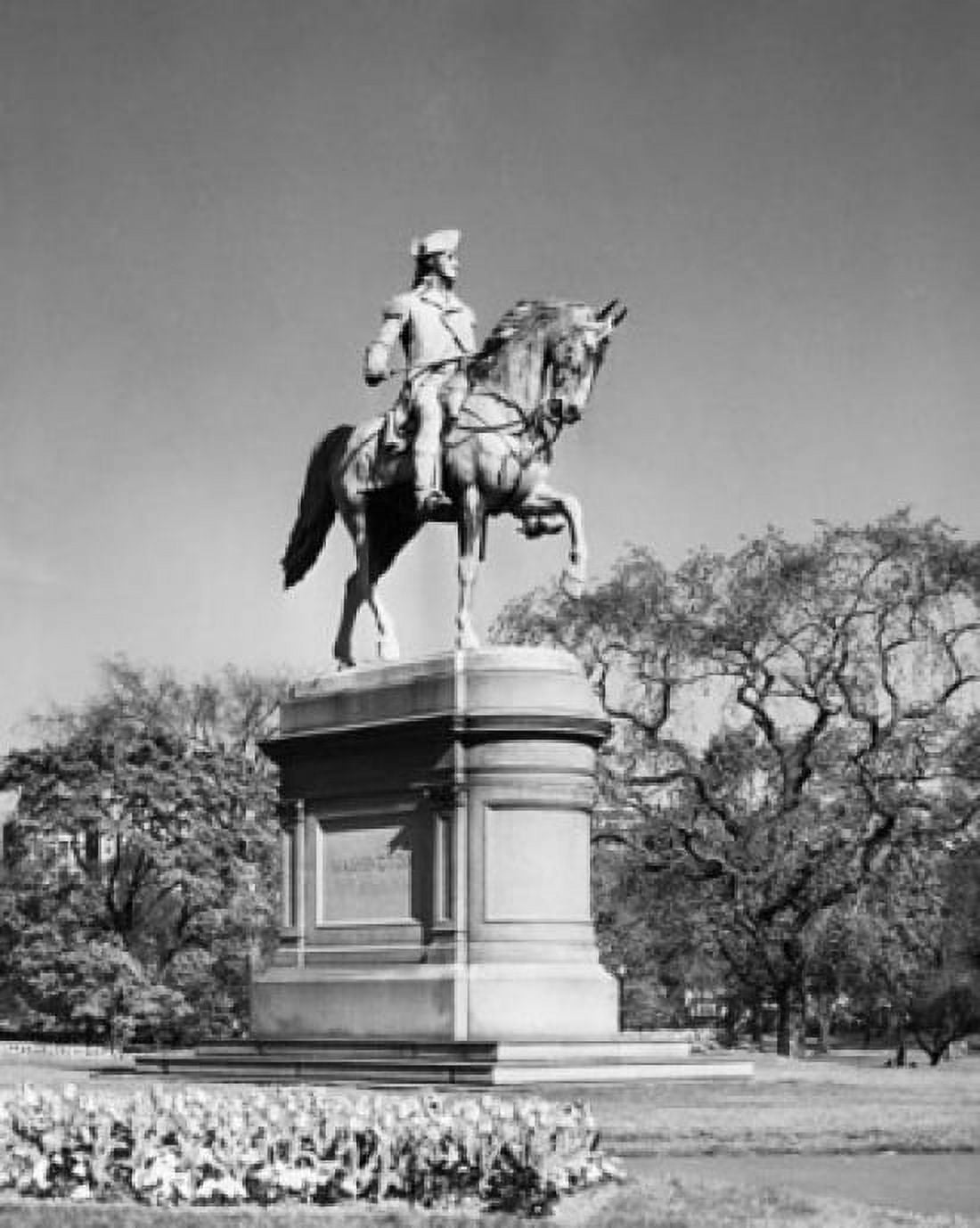 Low angle view of a statue of George Washington Boston Public Garden Boston Massachusetts USA Canvas Art -  (18 x 24)