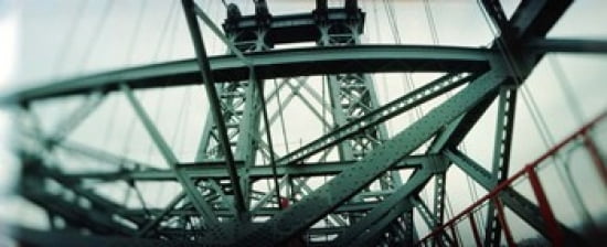 Low angle view of a suspension bridge Williamsburg Bridge New York City New York State USA Canvas Art - Panoramic Images (30 x 13)