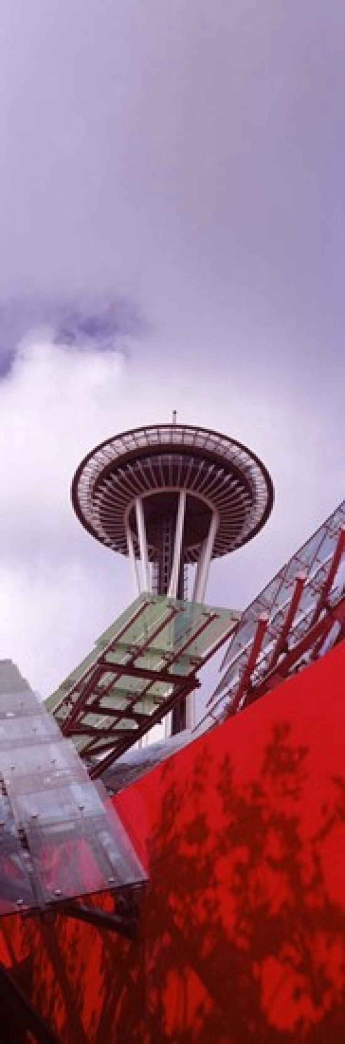 Low angle view of a tower Space Needle Seattle King County Washington State USA Canvas Art - Panoramic Images (18 x 6)