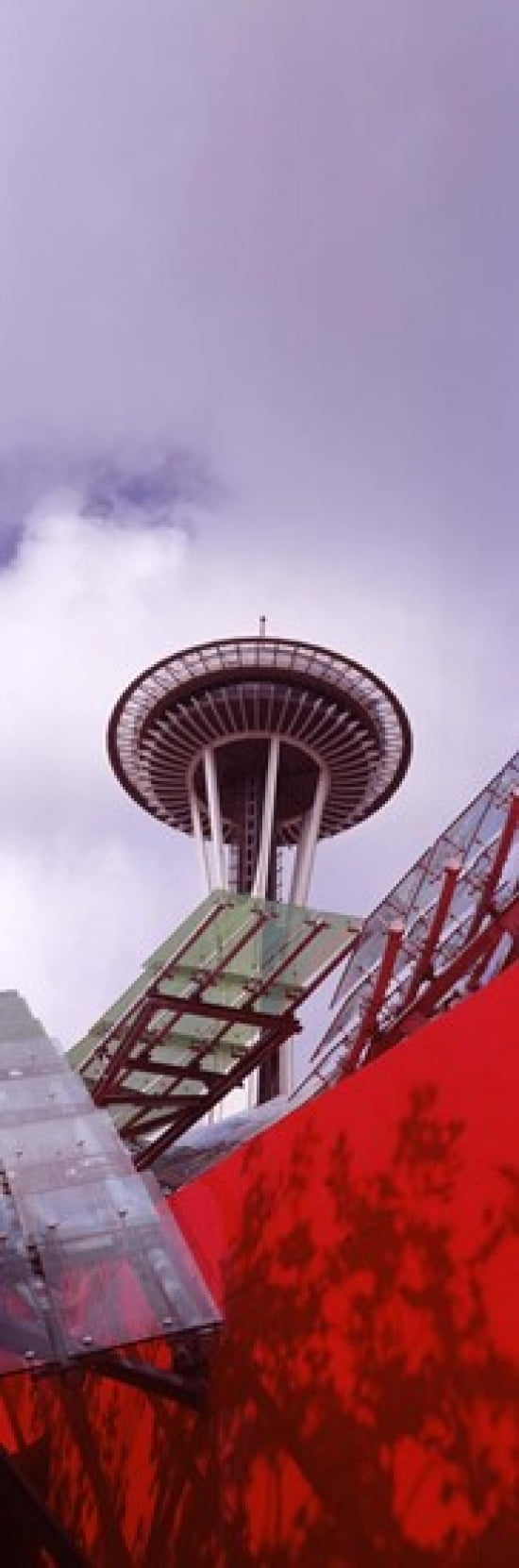 Low angle view of a tower Space Needle Seattle King County Washington State USA Canvas Art - Panoramic Images (36 x 12)