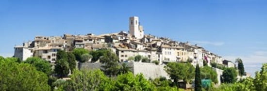 Low angle view of a walled city Saint Paul De Vence Provence-Alpes-Cote dAzur France Canvas Art - Panoramic Images (18 x 7)