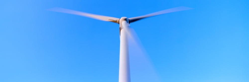 Low angle view of a wind turbine Halkburn Scottish Borders Scotland Canvas Art - Panoramic Images (36 x 12)