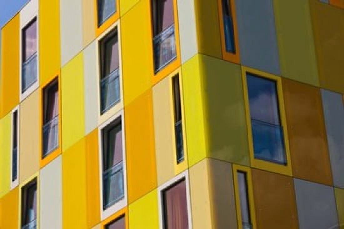 Low angle view of a youth hostel building Jugendherberge Bremen Bremen Germany Canvas Art - Panoramic Images (36 x 24)