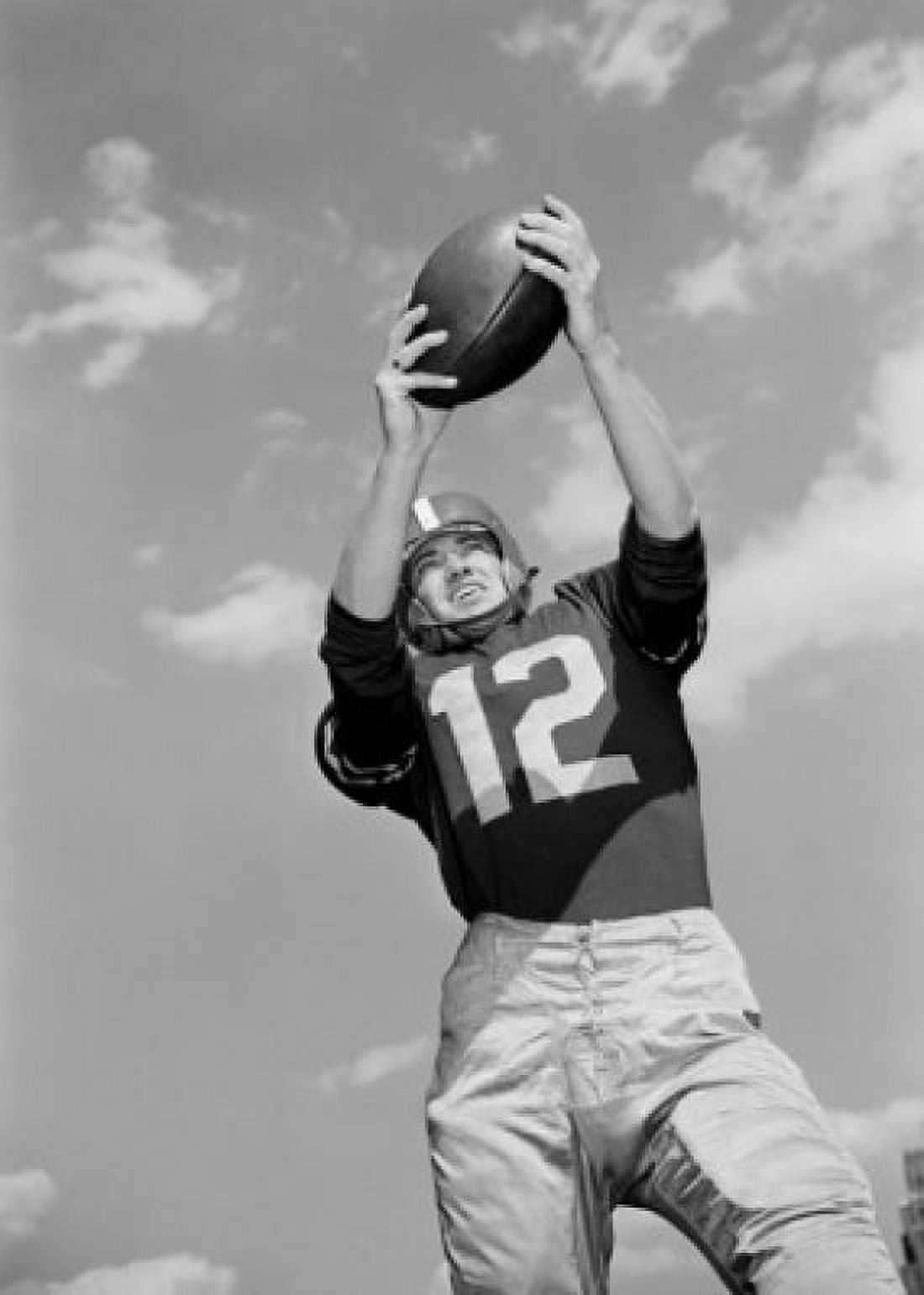 Low angle view of american football player Canvas Art - (18 x 24)