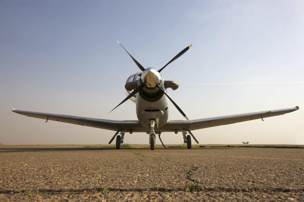 Low angle view of an Iraqi Air Force T-6 Texan trainer aircraft Canvas Art - Terry MooreStocktrek Images (35 x 23)