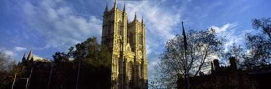 Low angle view of an abbey Westminster Abbey City of Westminster London England Canvas Art - Panoramic Images (36 x 12)