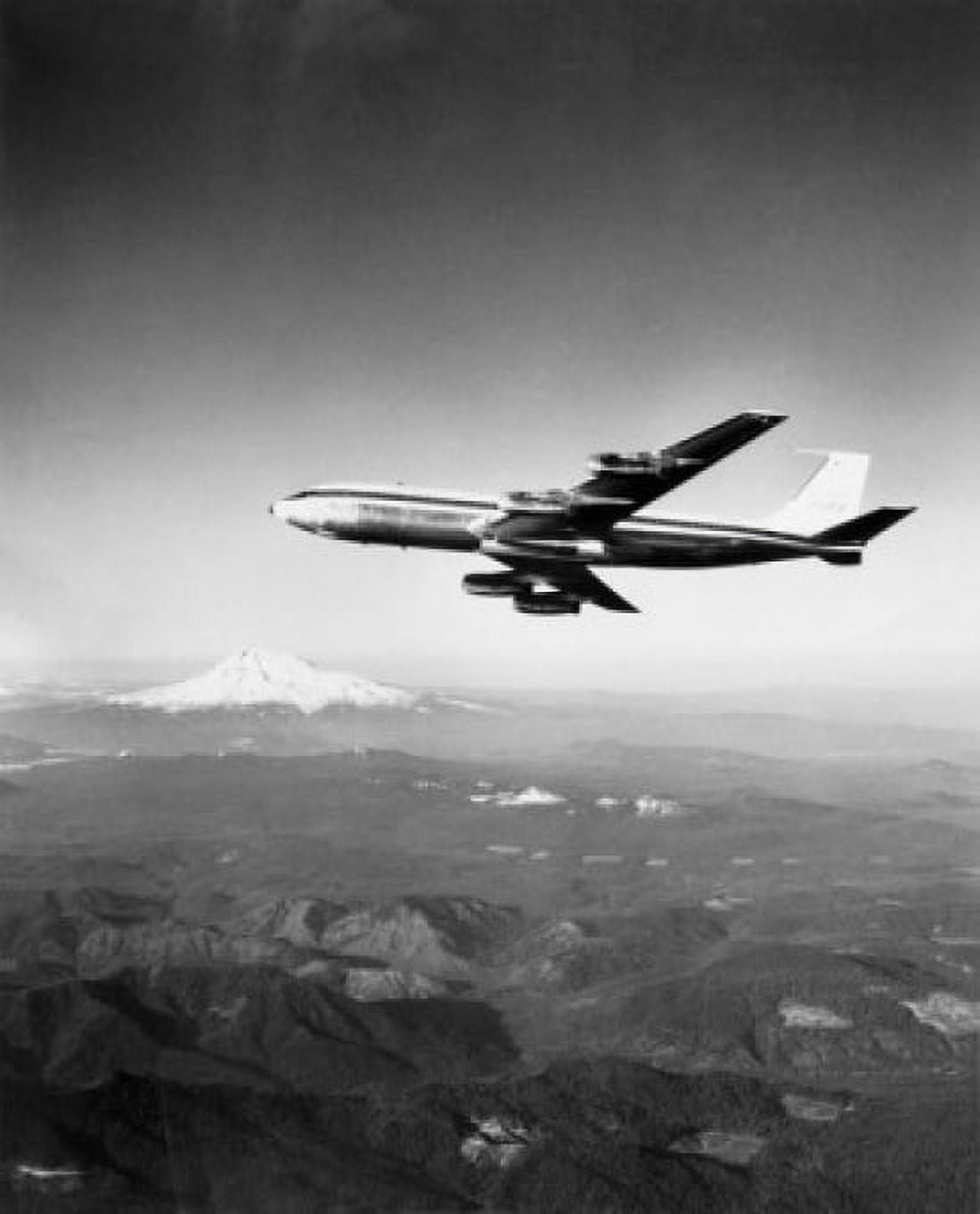 Low angle view of an airplane in flight Boeing 707 Canvas Art -  (18 x 24)