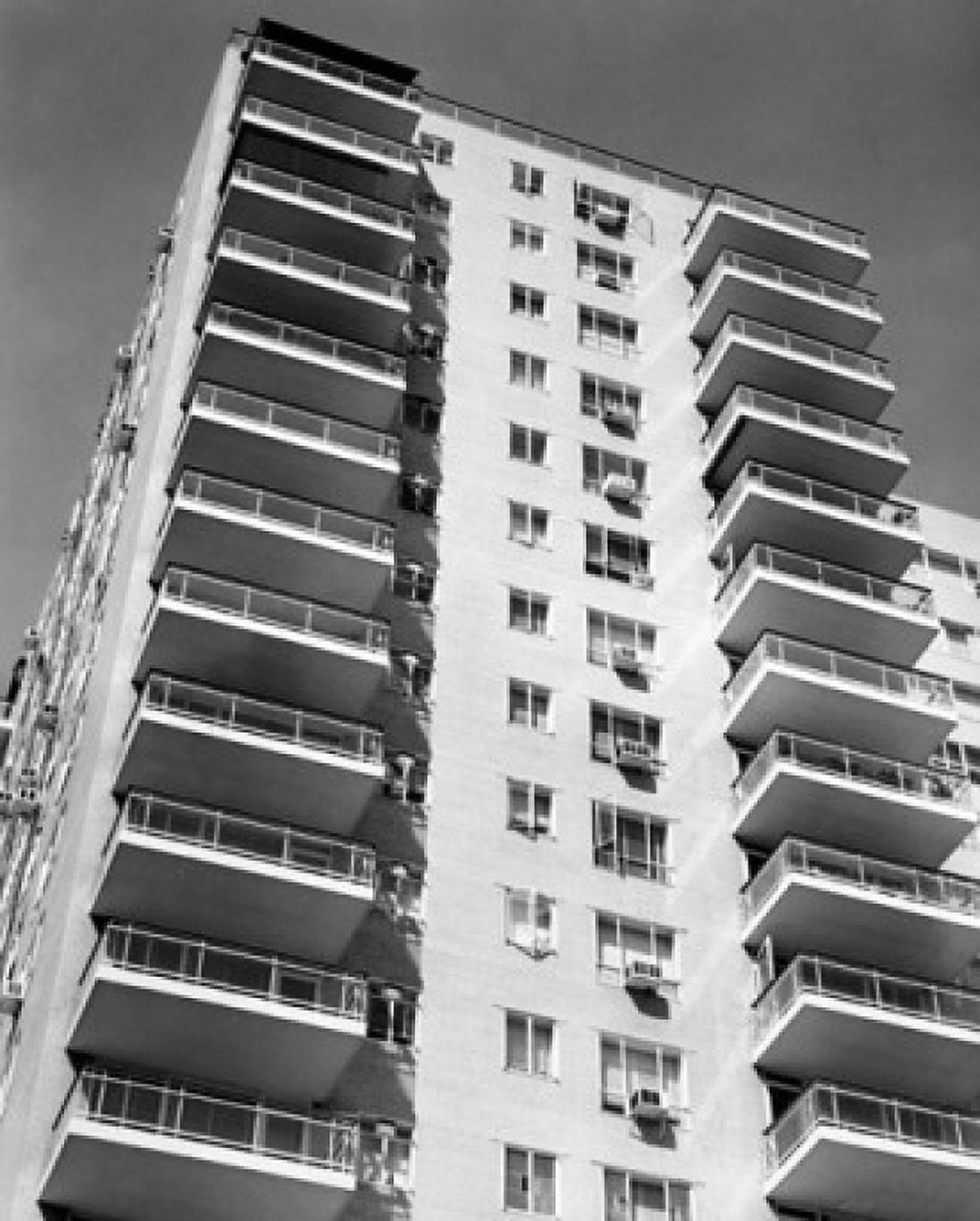 Low angle view of an apartment New York City New York State USA Canvas Art - (18 x 24)