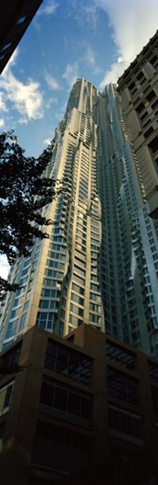 Low angle view of an apartment Wall Street Lower Manhattan Manhattan New York City New York State USA Canvas Art - Panoramic Images (36 x 12)