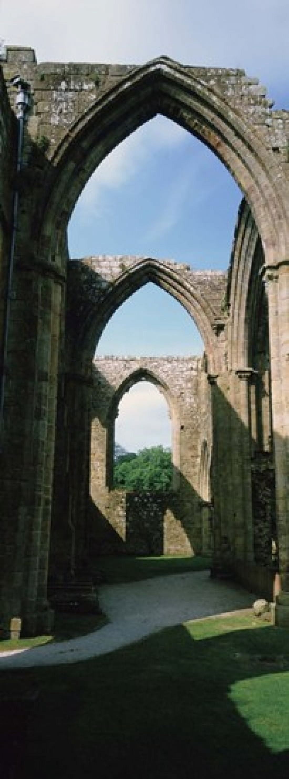 Low angle view of an archway Bolton Abbey Yorkshire England Canvas Art - Panoramic Images (15 x 6)