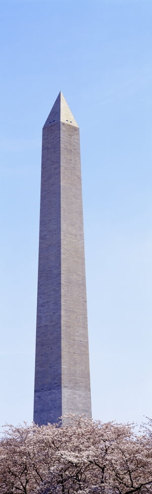 Low angle view of an obelisk Washington Monument Washington DC USA Canvas Art - Panoramic Images (27 x 9)