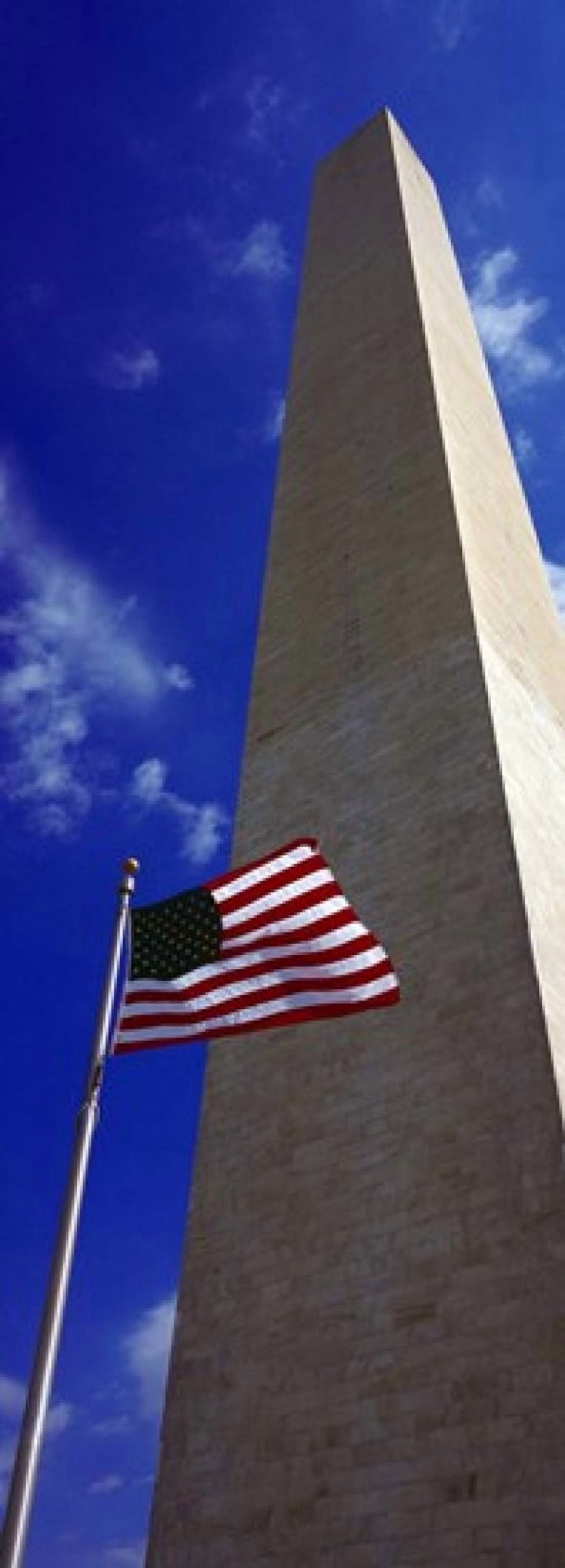 Low angle view of an obelisk Washington Monument Washington DC USA Canvas Art - Panoramic Images (36 x 13)