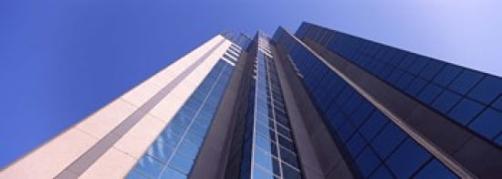 Low angle view of an office building Sacramento California USA Canvas Art - Panoramic Images (36 x 13)