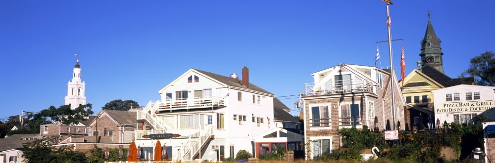 Low angle view of buildings Cape Cod Barnstable County Massachusetts USA Canvas Art - Panoramic Images (6 x 18)