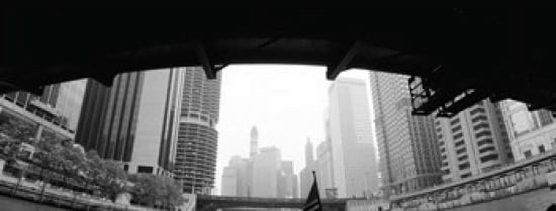 Low angle view of buildings Chicago Illinois USA Canvas Art - Panoramic Images (15 x 6)