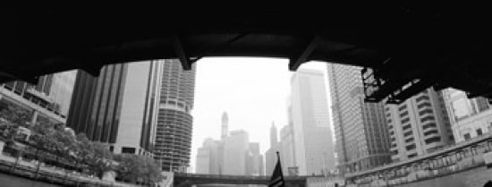 Low angle view of buildings Chicago Illinois USA Canvas Art - Panoramic Images (30 x 12)