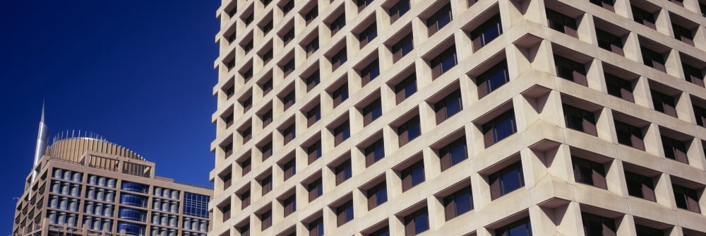 Low angle view of buildings Phoenix Maricopa County Arizona USA Canvas Art - Panoramic Images (36 x 12)