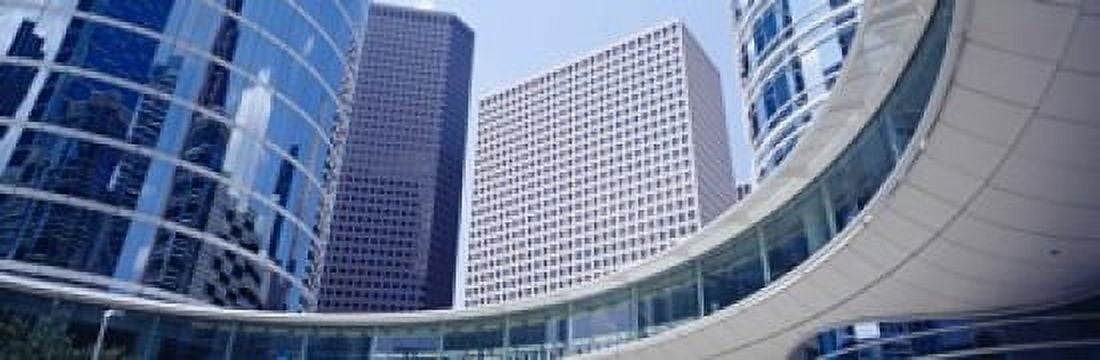 Low angle view of buildings in a city Enron Center Houston Texas USA Canvas Art - Panoramic Images (18 x 6)