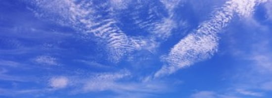Low angle view of cirrocumulus clouds in the sky Canvas Art - Panoramic Images (18 x 7)