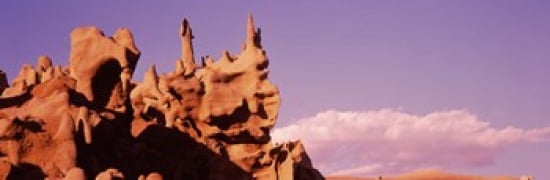 Low angle view of cliffs Fantasy Canyon Uintah County Utah USA Canvas Art - Panoramic Images (36 x 12)