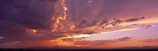 Low angle view of clouds at sunset Phoenix Arizona USA Canvas Art - Panoramic Images (36 x 12)
