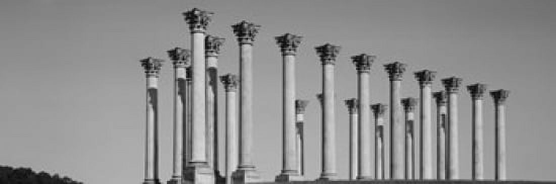 Low angle view of columns National Capitol Columns National Arboretum Washington DC USA Canvas Art - Panoramic Images (36 x 12)