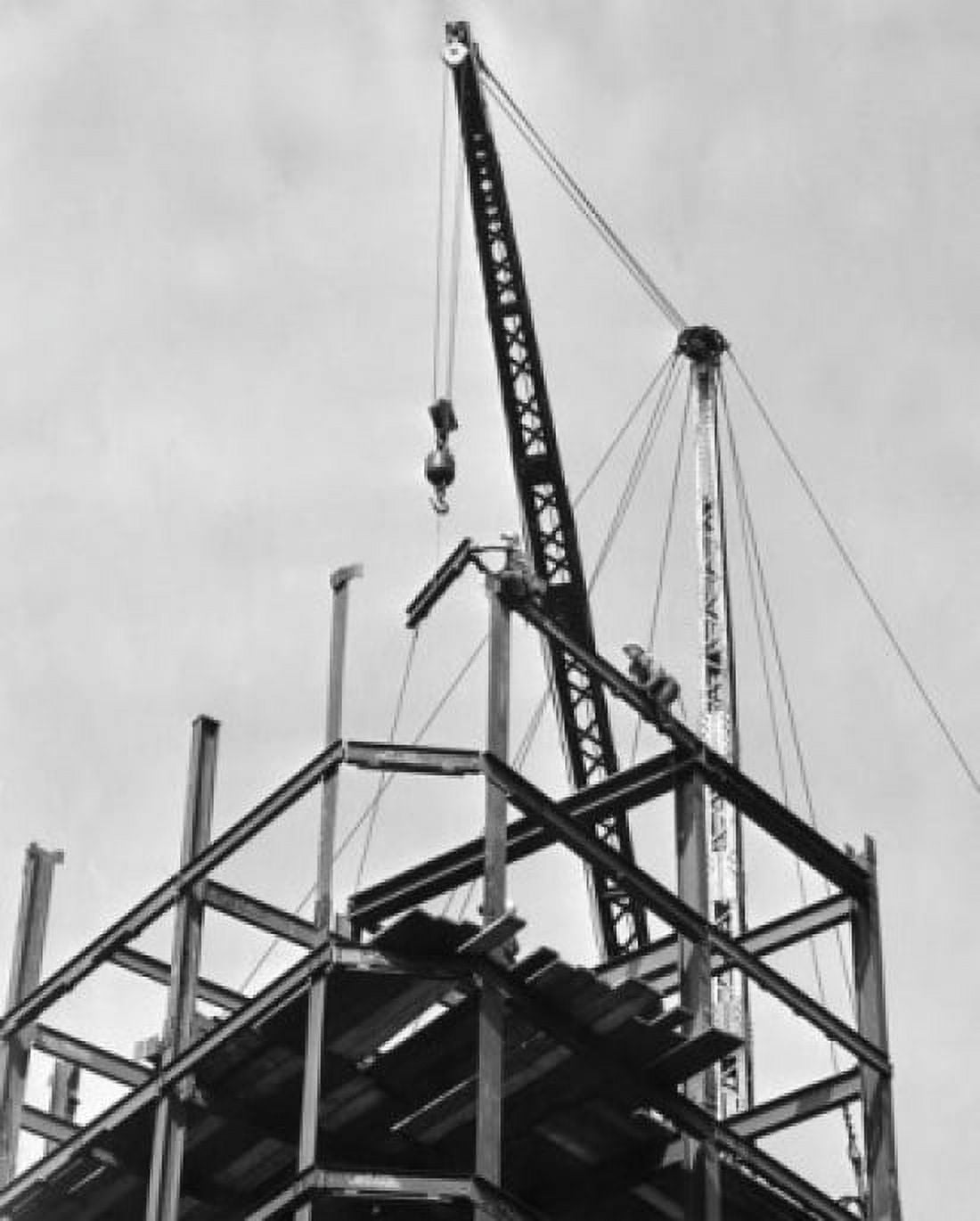 Low angle view of construction workers on a construction site Canvas Art - (24 x 36)