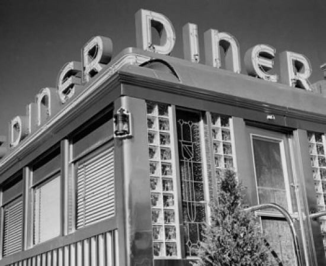 Low angle view of diner sign Canvas Art -  (24 x 36)