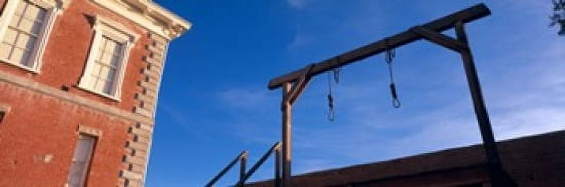 Low angle view of gallows Tombstone Courthouse State Historic Park Tombstone Arizona USA Canvas Art - Panoramic Images (18 x 6)