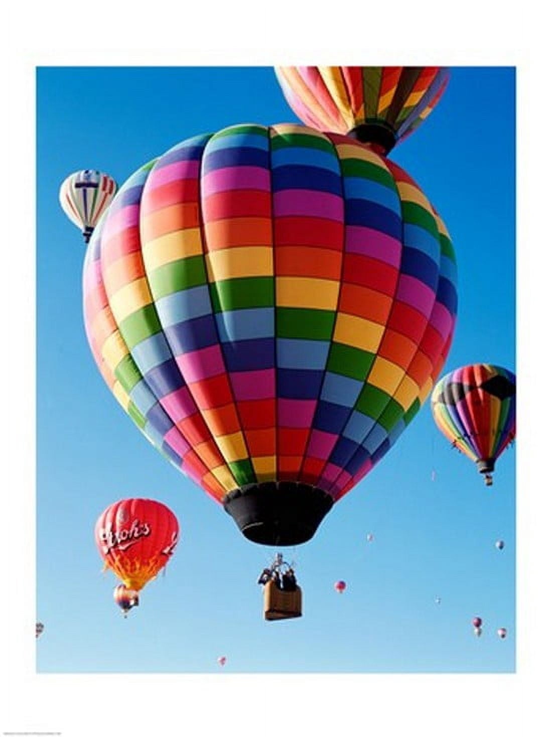 Low angle view of hot air balloons in the sky Albuquerque New Mexico USA Canvas Art - (18 x 24)